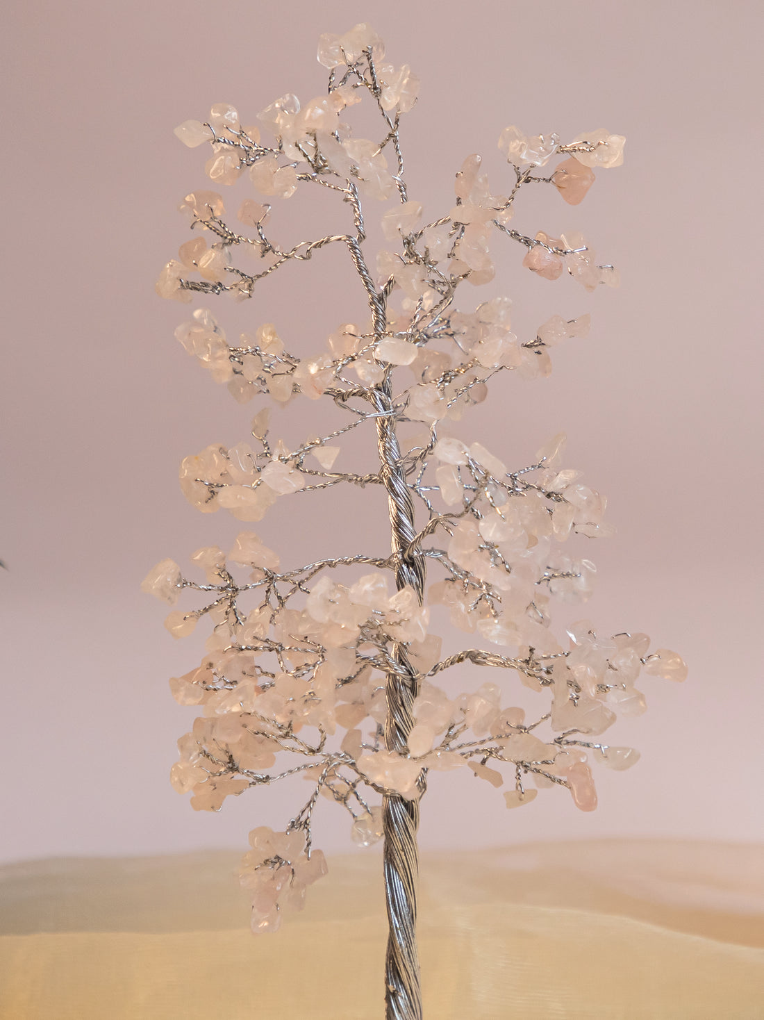 Rose Quartz Tree with Bracelet & Gift Box – Decorative Tree for Home, Office & Gifting