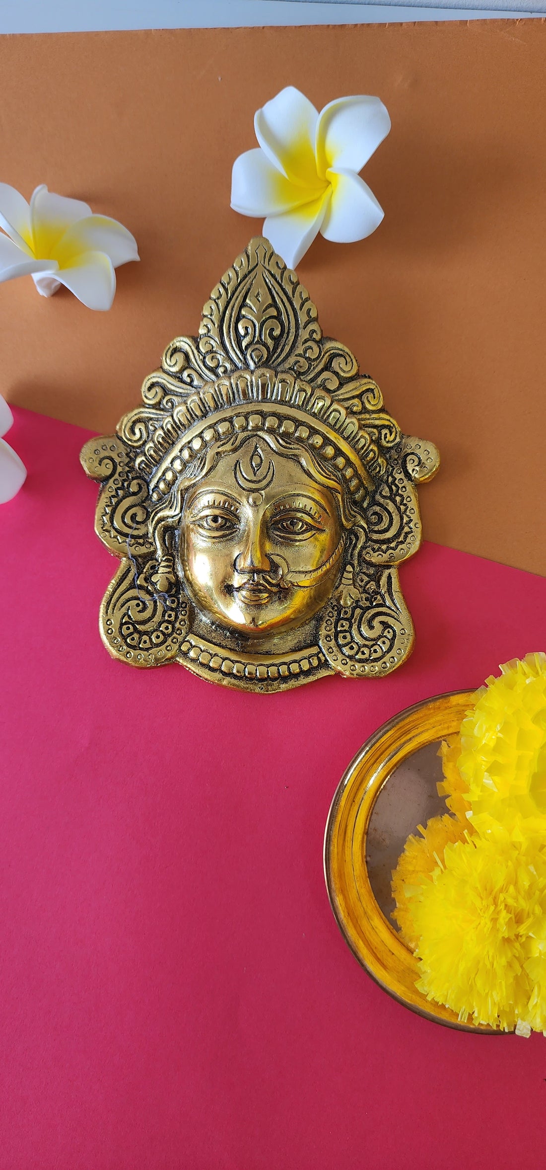 Durga Maa Brass face Wall Mount (Pack of 5/10/20)