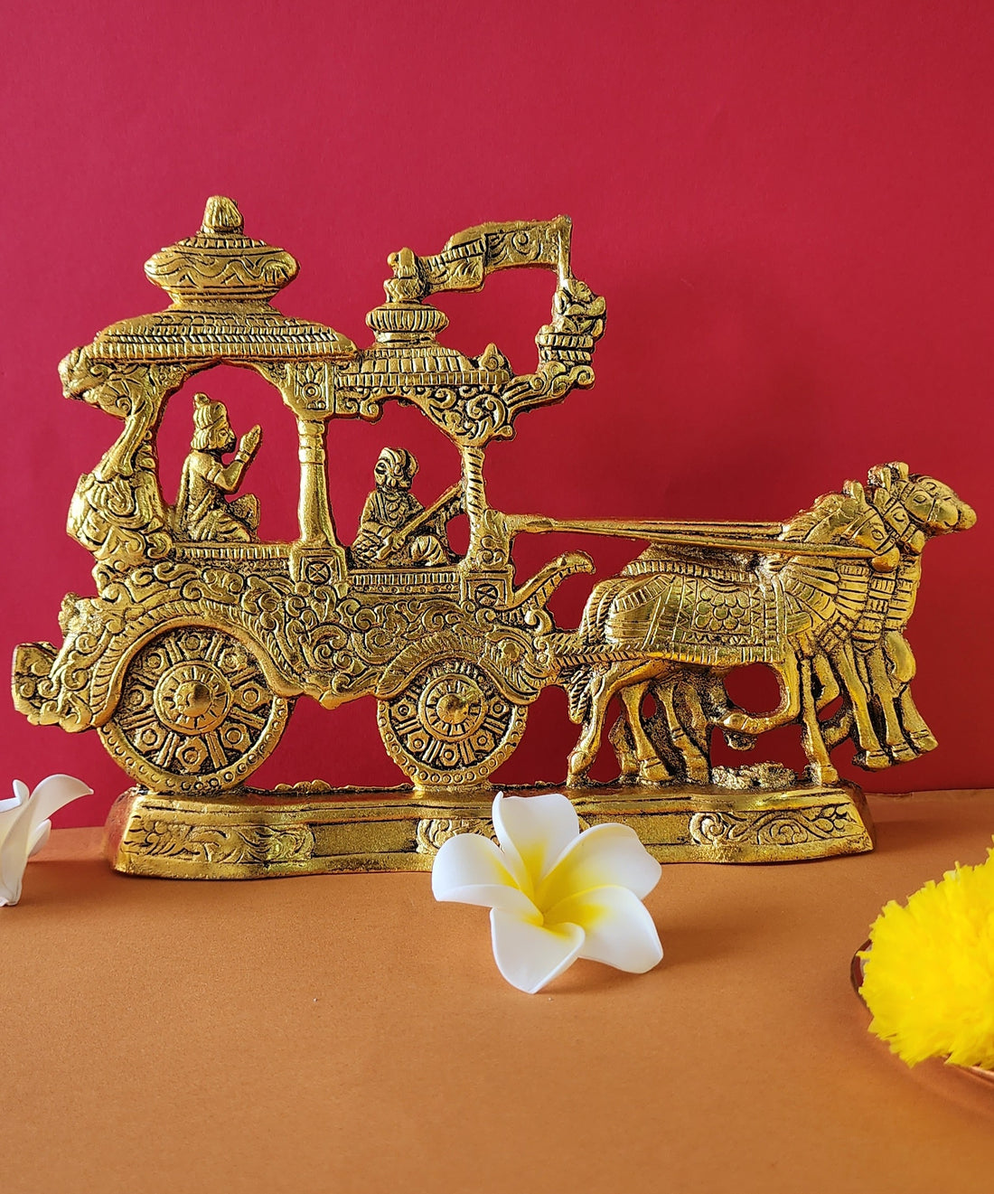 Antique Krishna Arjuna Rath Wall Hanging (Pack of 5/10/20)