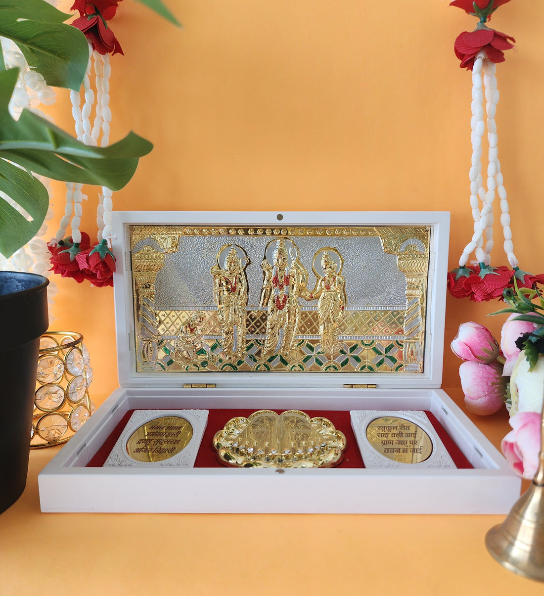Ram Darbar Pocket temple for gifting and Home Decor White - (Pack of 5/10/20)