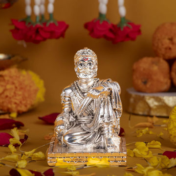 Chhatrapati Shivaji Maharaj Idol (3.5 inches) (Silver)- (Pack of 5/10/20)