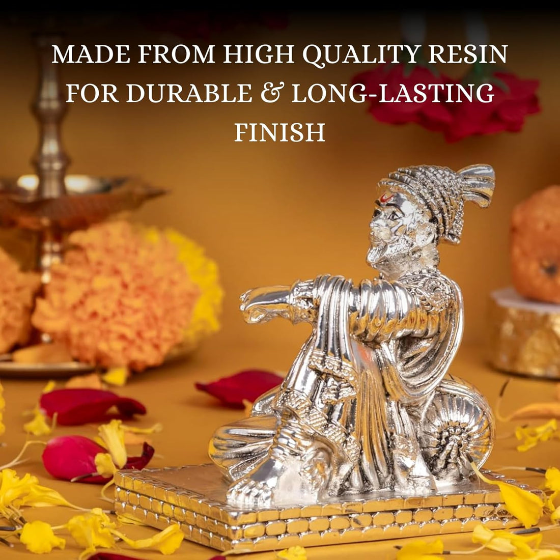 Chhatrapati Shivaji Maharaj Idol (3.5 inches) (Silver)- (Pack of 5/10/20)