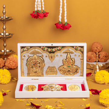 Laxmi Kuber Charan Paduka for Pooja and Gifting -(Pack of 5/10/20)