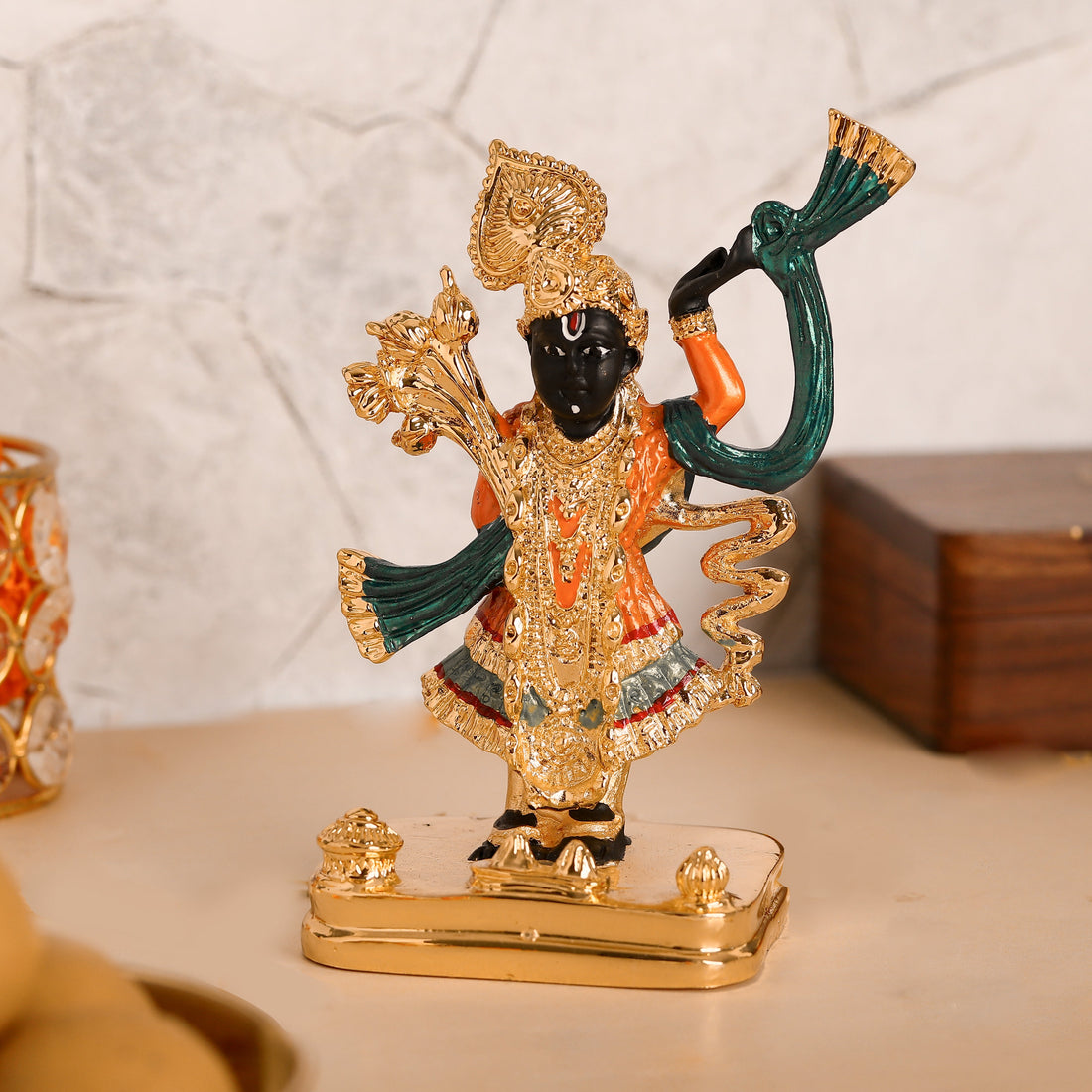 Lord Shreenath Ji Idol for Home Decor (5 inches) - (Pack of 5/10/20)