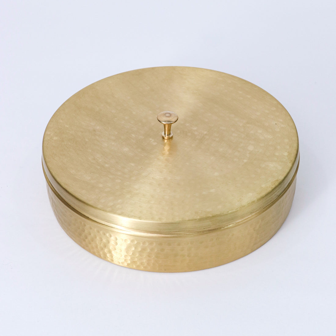 Hammered pattern Handcrafted Brass masala/spice box (Pack of 5/10/20)