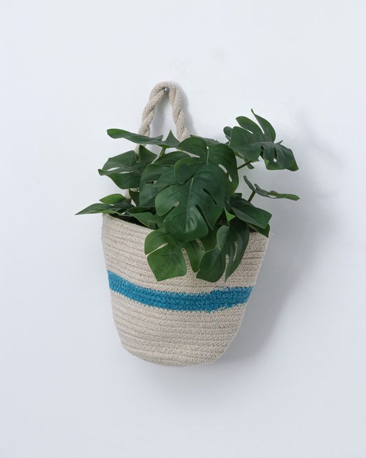 Jute and cotton Planter Basket set of 3
