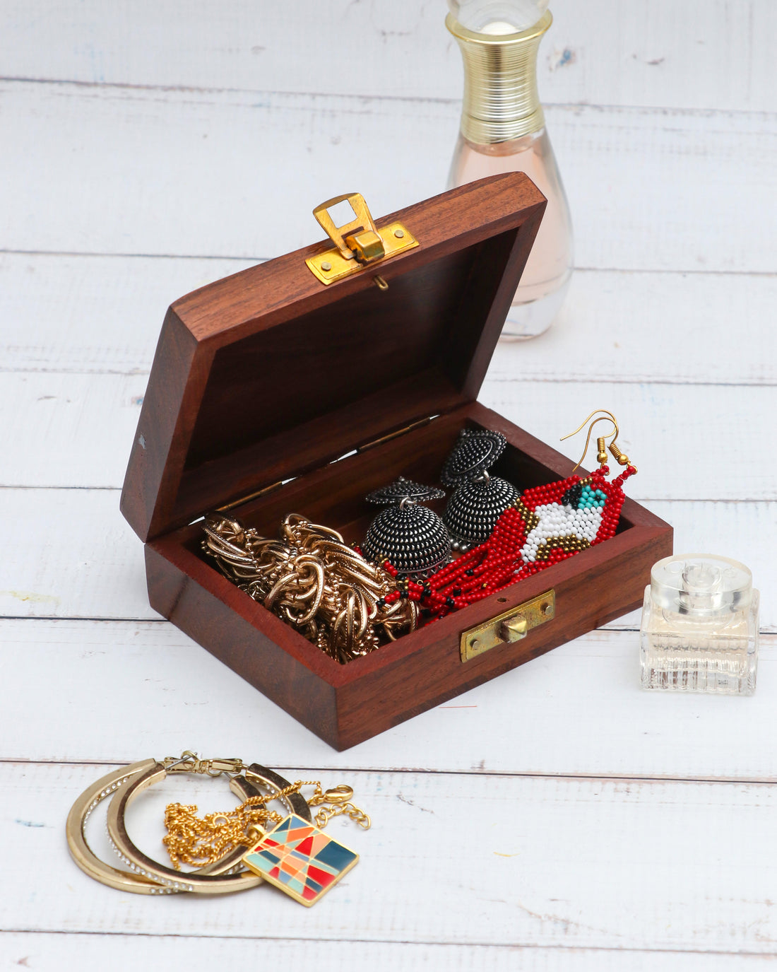 Handcrafted Brass Elephant engraved Jwellery Box (Pack of 5/10/20)