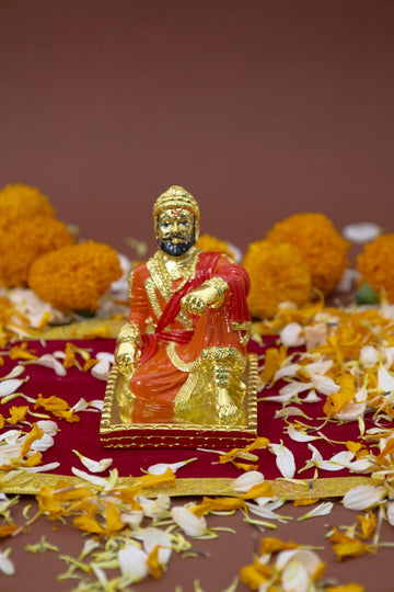 Chhatrapati Shivaji Maharaj Idol (3.2 inches) (Orange and Red)- (Pack of 5/10/20)