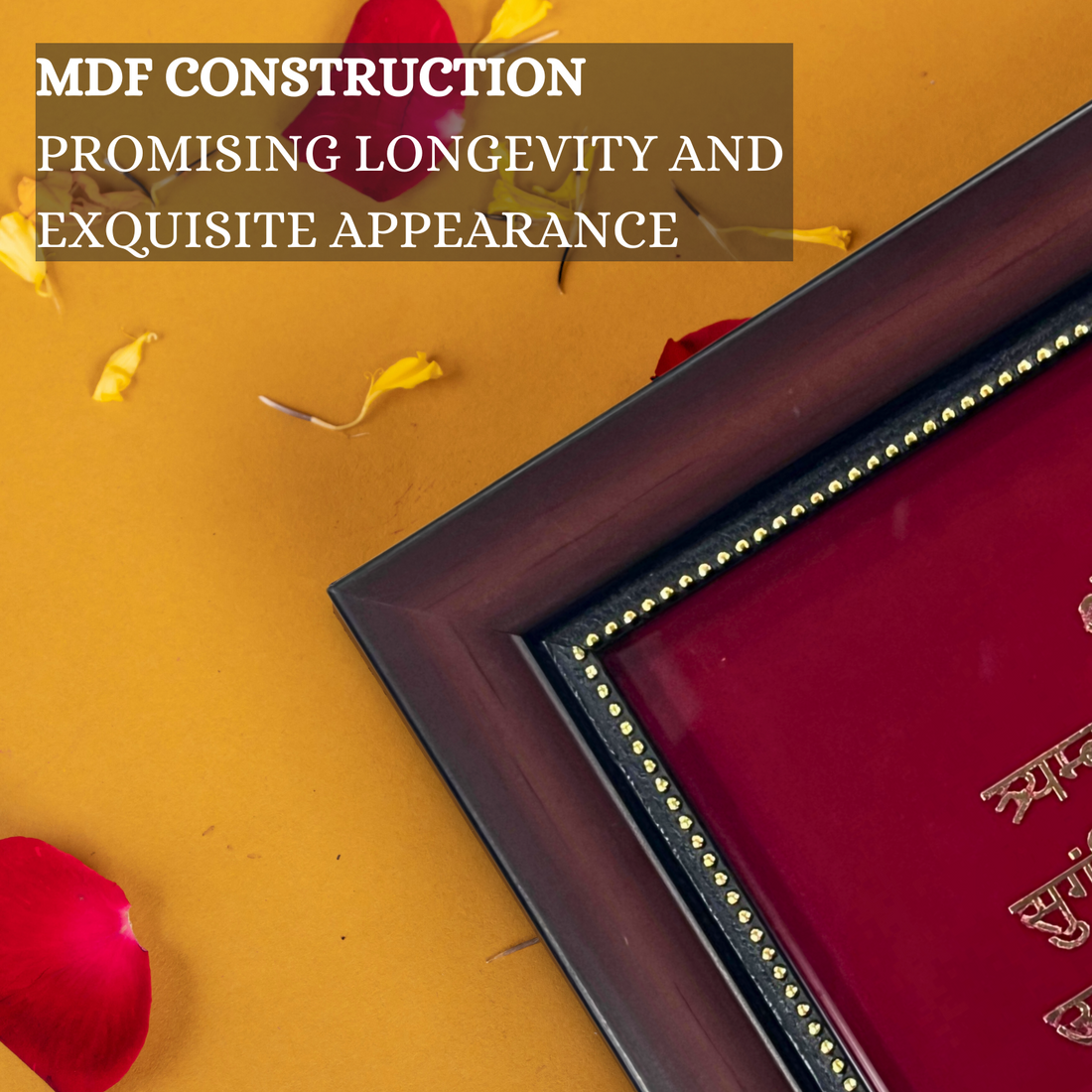 Mahamrityunjaya Mantra Frame – Powerful Shiva Mantra Wall & Table Decor for Protection, Healing & Positivity