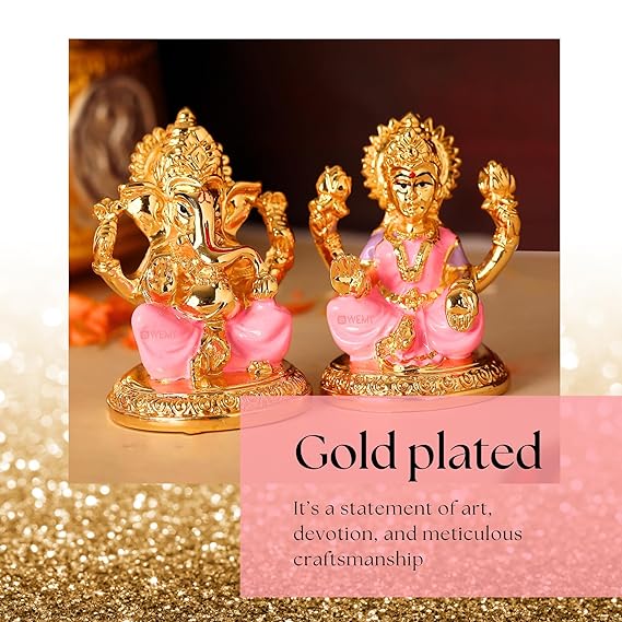 Laxmi Ganesha Idol set for Gifting (3 inches) - Pack of 3/5/10