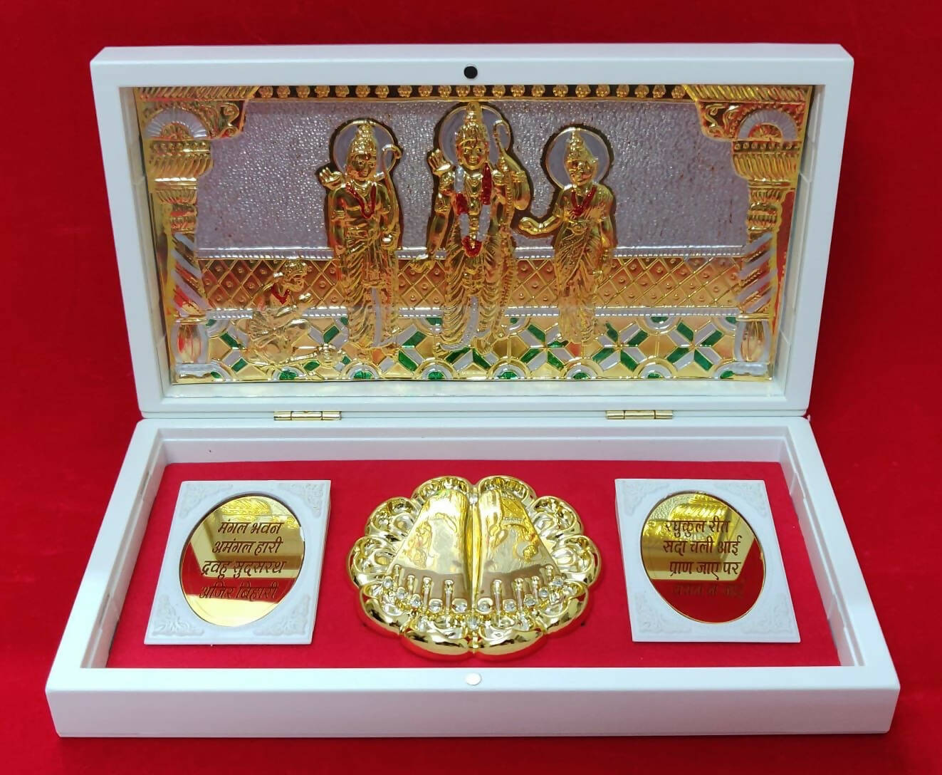 Ram Darbar Pocket temple for gifting and Home Decor White - Pack of 3/5/10