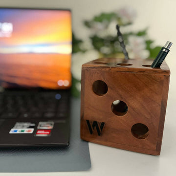 Acadice - Wooden Dice Cube Organizer