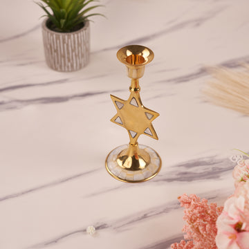 Brass Star Candle Stand