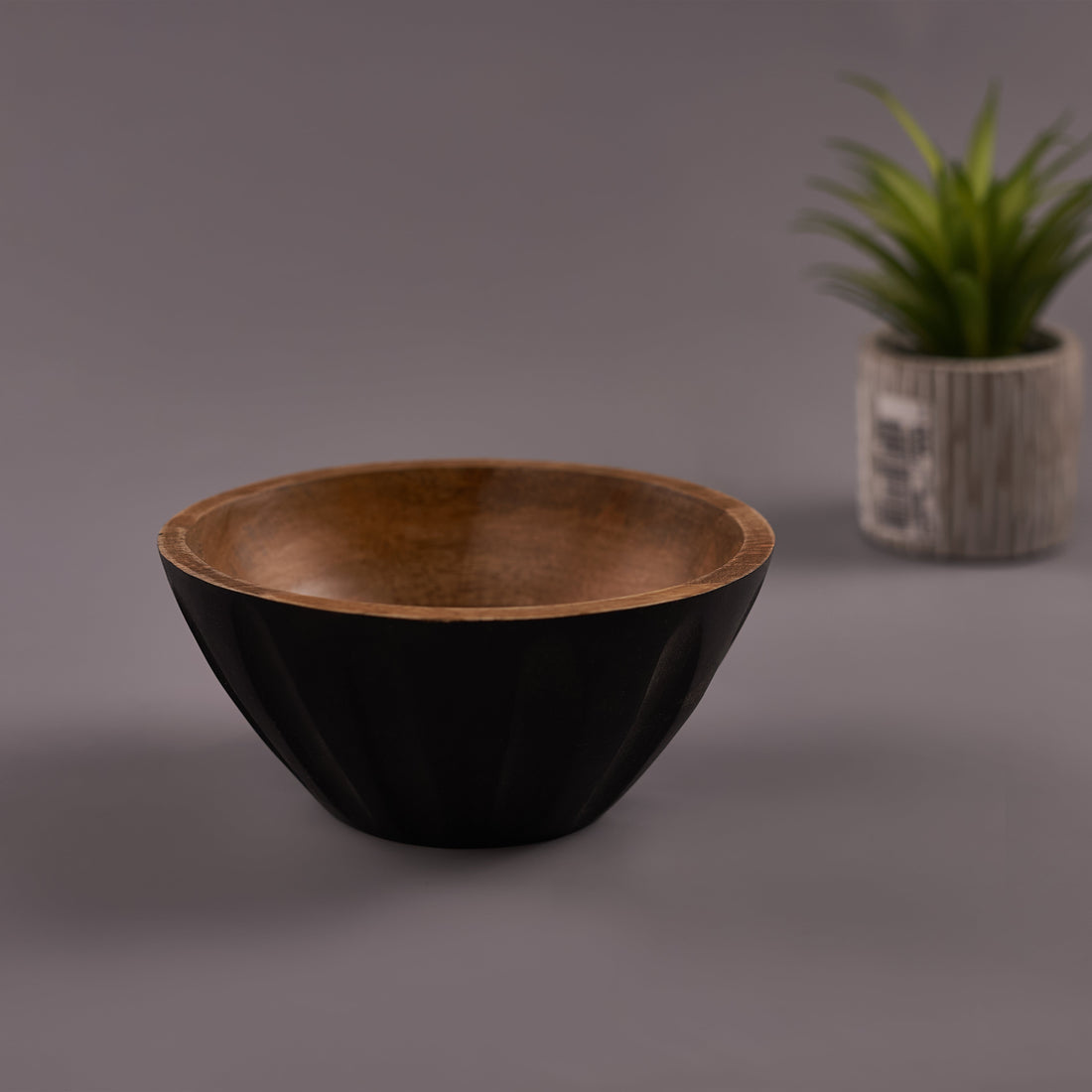 Mango Wood Bowl with Walnut Finish (Pack of 5/10/20)