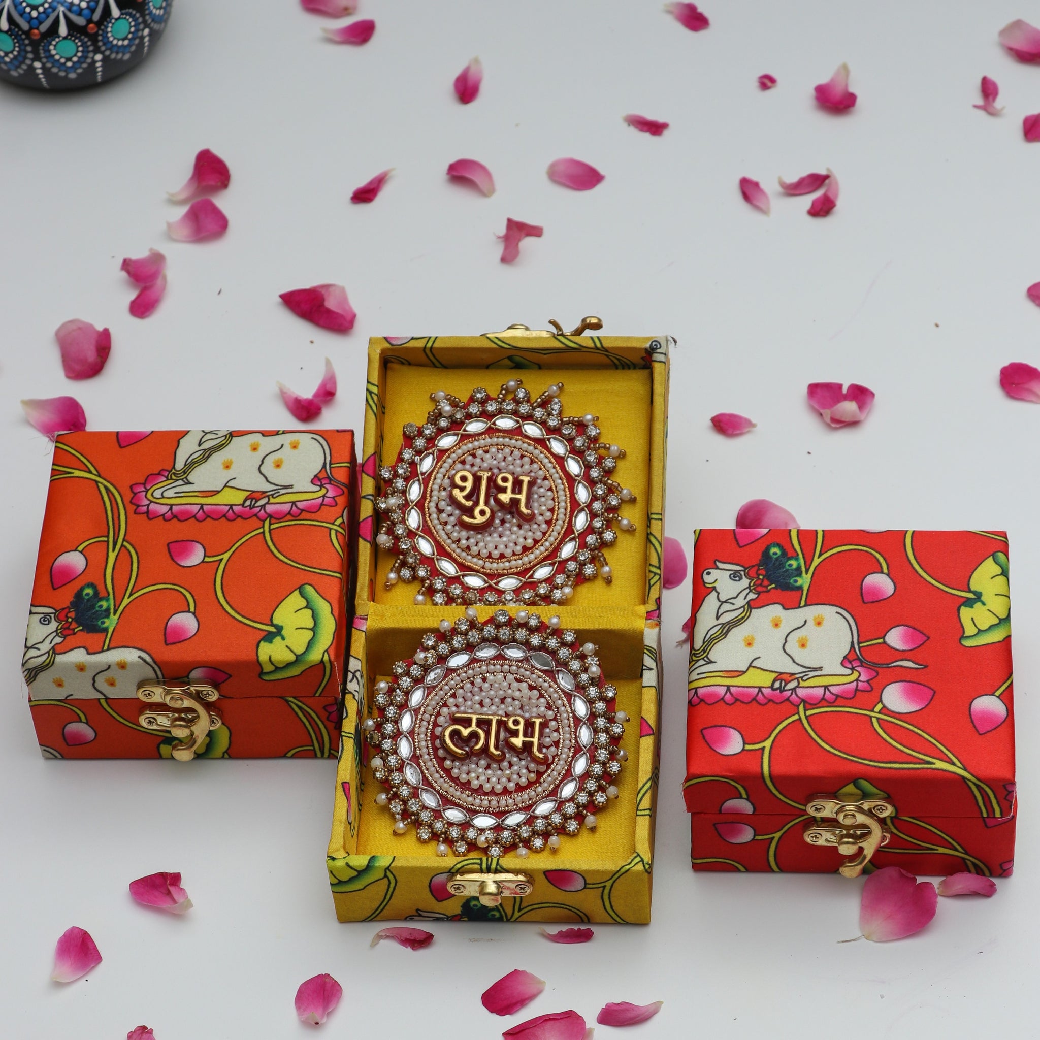 Handmade Shubh labh with assorted box