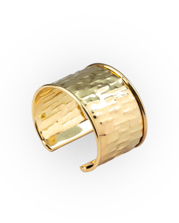 Gold cuff bracelet