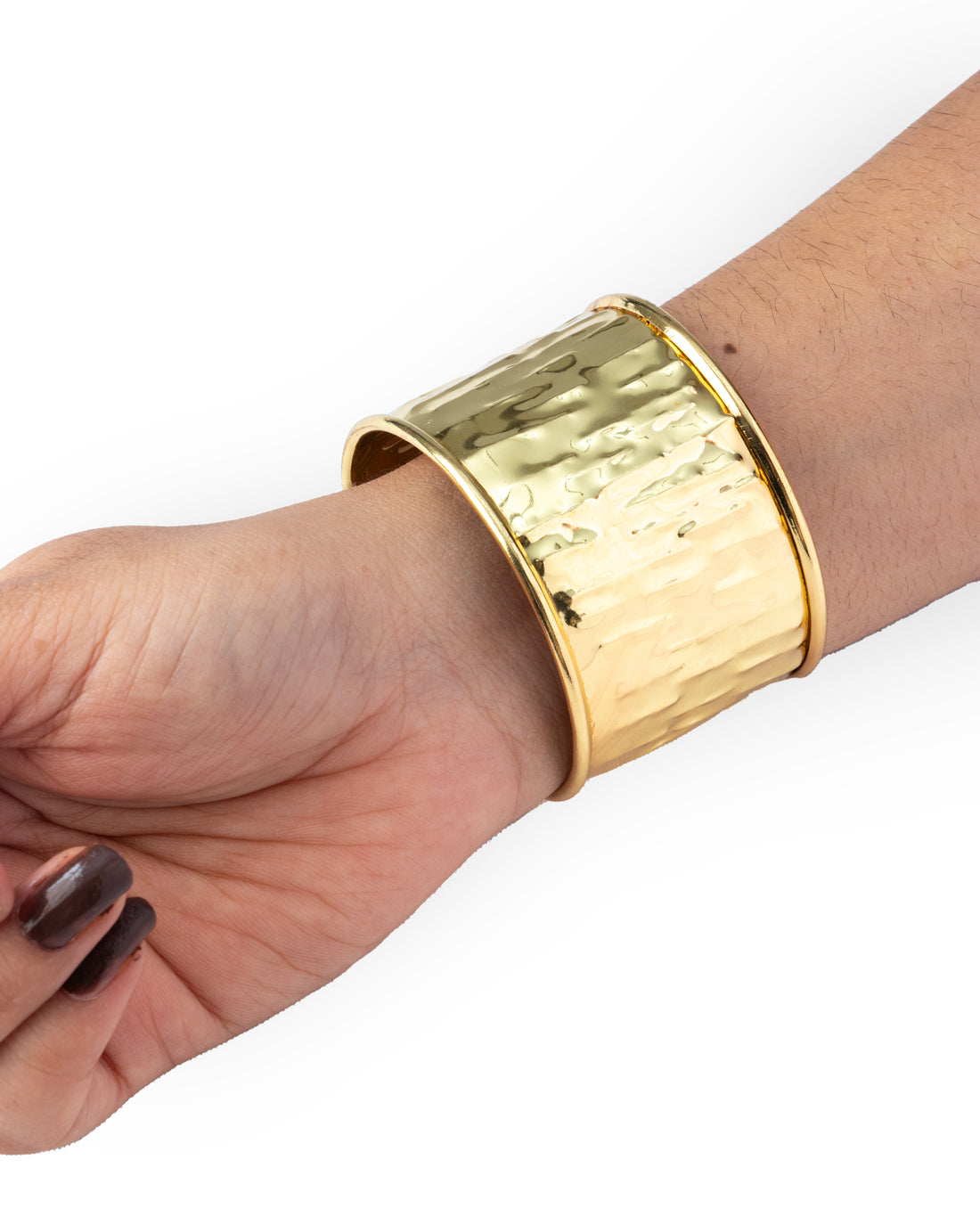 Gold cuff bracelet