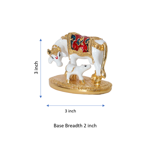 Kamdhenu Cow and Calf Figurines