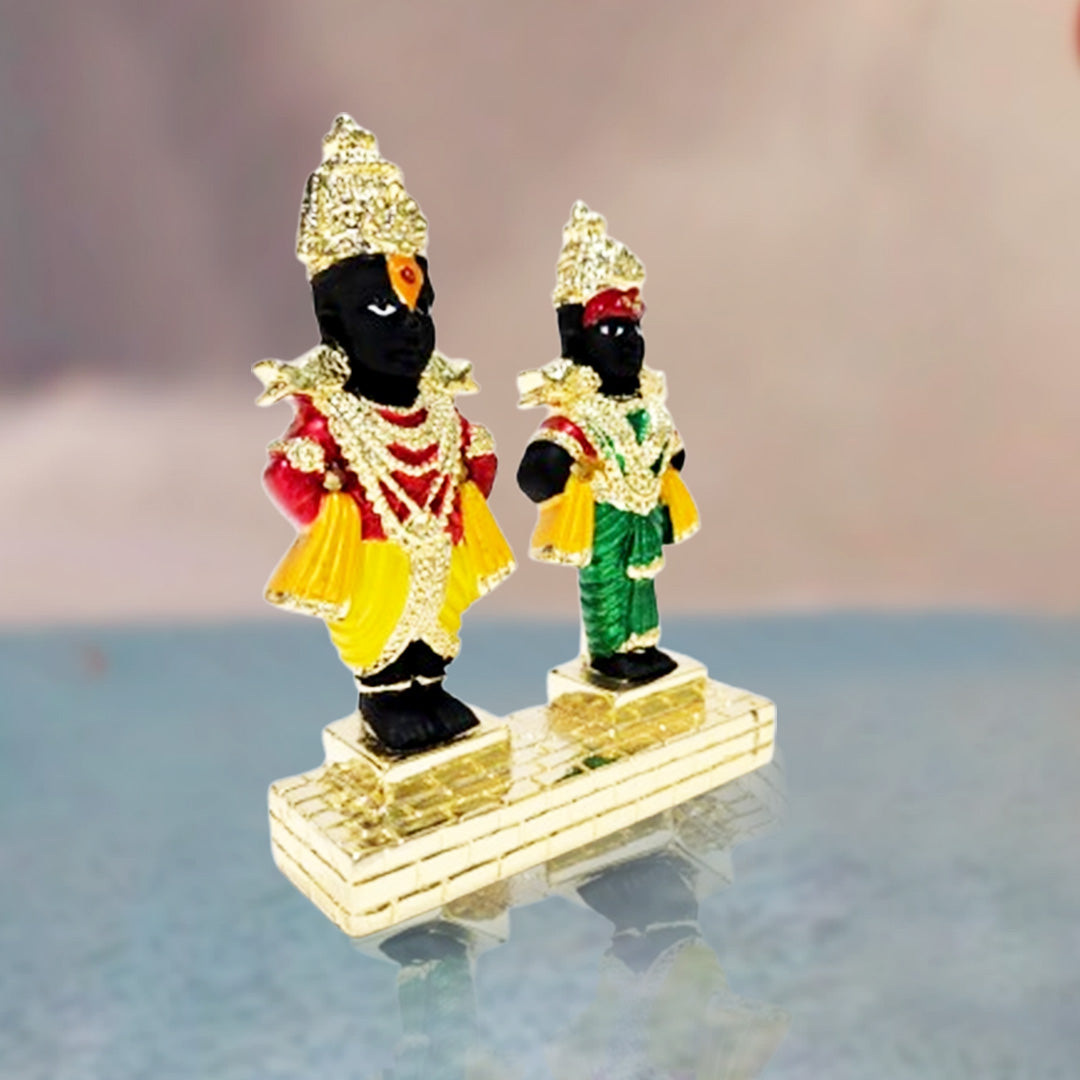 Lord Vithal and Rukmani Statue for Home Decor and Gifting - Pack of 3/5/10