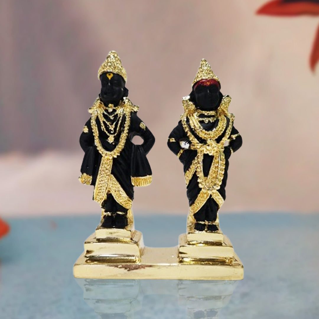 Lord Vithal and Rukmani Statue for Home Decor and Gifting - Pack of 3/5/10