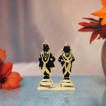 Lord Vithal and Rukmani Statue for Home Decor and Gifting - Pack of 3/5/10