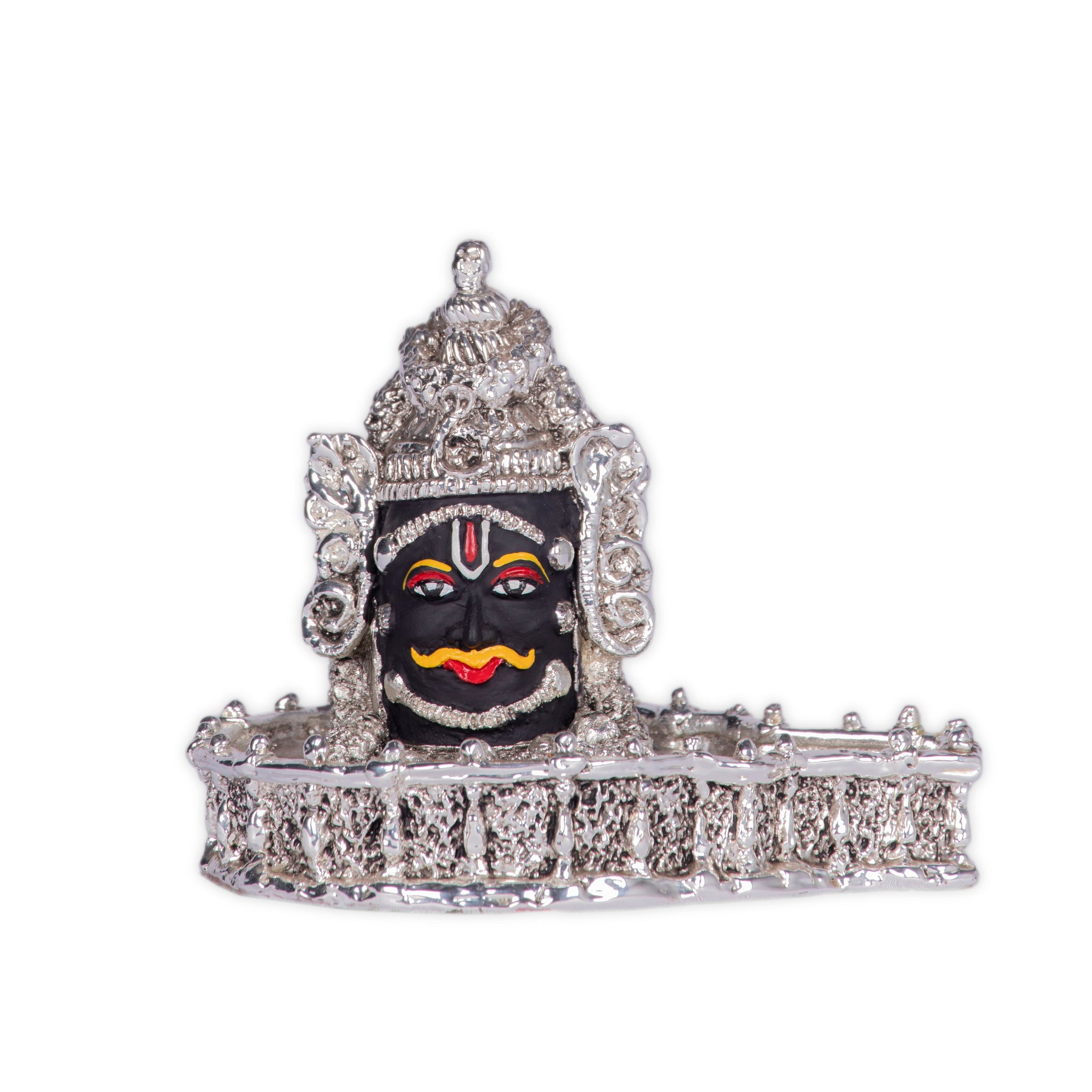 Mahakal Idol Silver Plated (4 inches) - Pack of 3/5/10