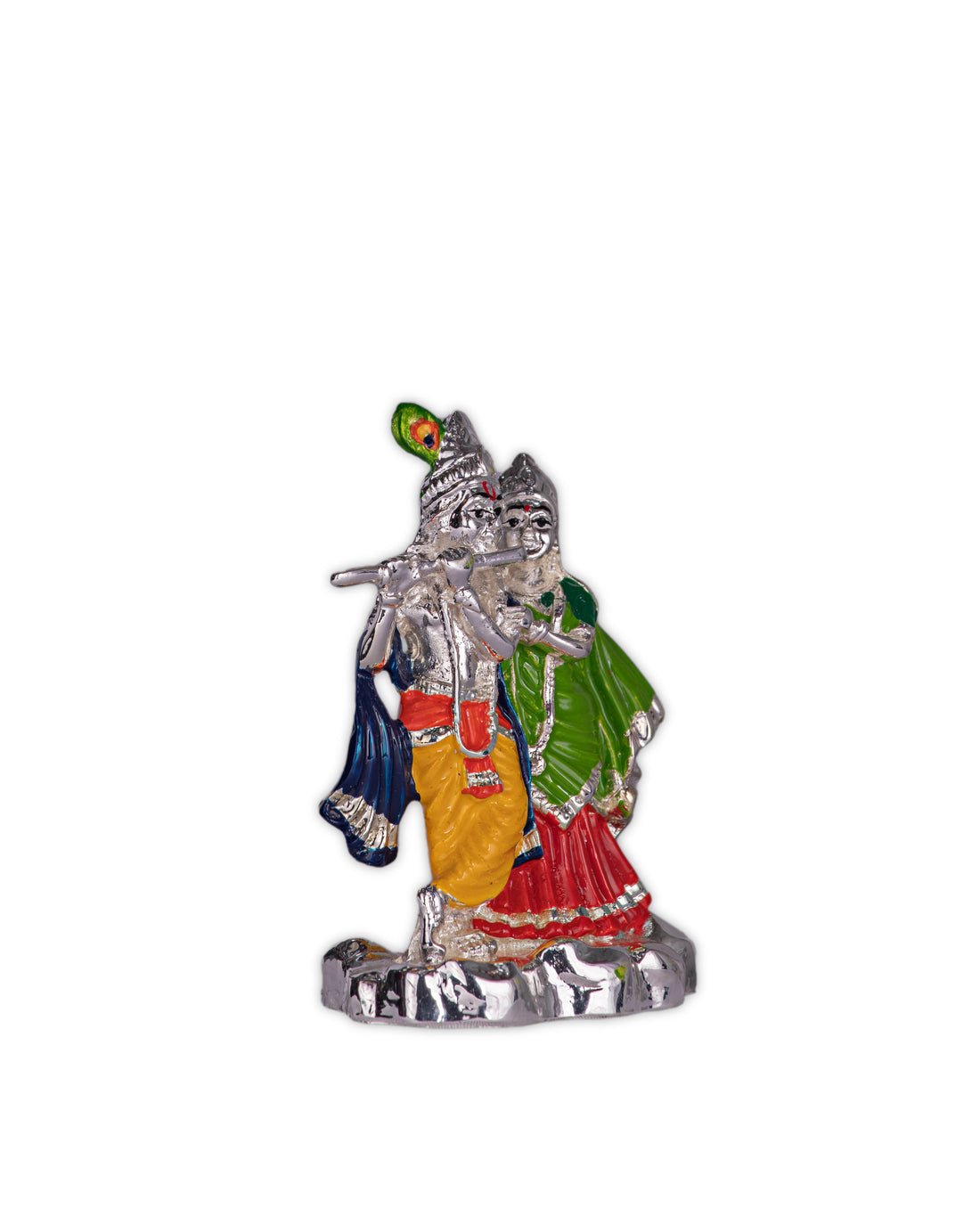 Radha Krishna Idol for Home Decor and Gifting (3 inches) - Pack of 3/5/10