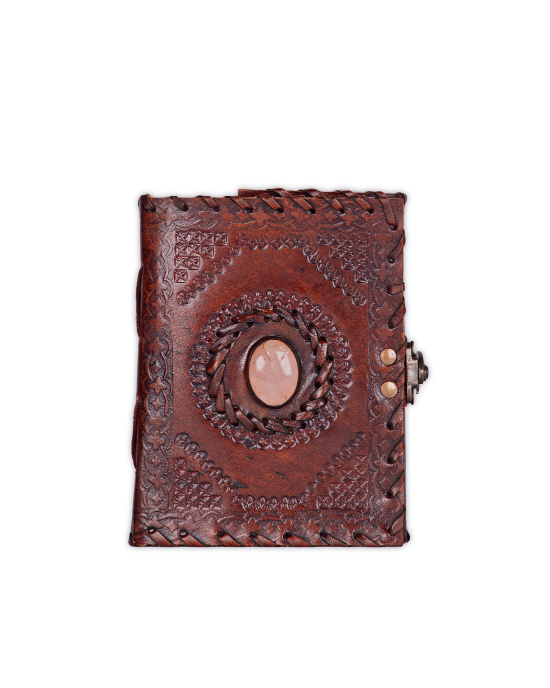 Handmade Leather Diary - Turquoise Stone for Inner Peace