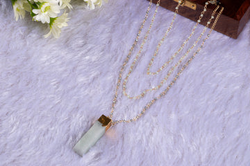 Zaariya Sky Radiance Prism Pendant Necklace