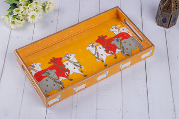 Pichwai Cow Tray