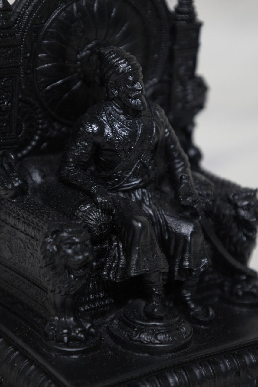 Chhatrapati Shivaji Maharaj Idol (5 inches) (Black) - (Pack of 5/10/20)