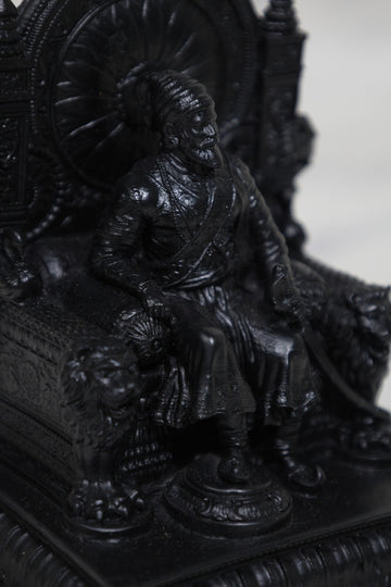 Chhatrapati Shivaji Maharaj Idol (5 inches) (Black) - (Pack of 5/10/20)