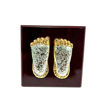 Charan with Base for Pooja and Gifting (3 inches) - Pack of 3/5/10