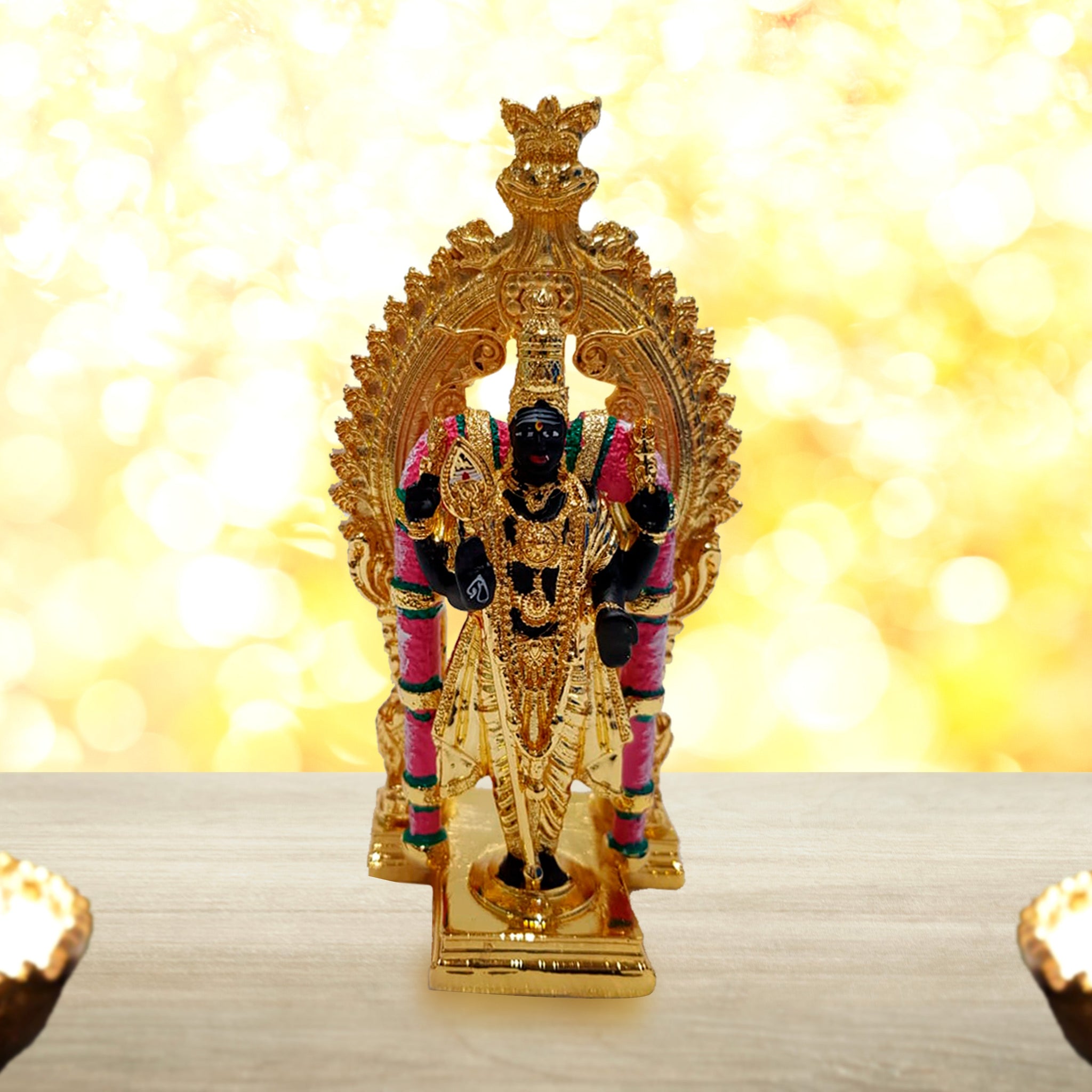 Lord Murugan idol for Home Decor and Gifting (4.5 inches) - Pack of 3/5/10