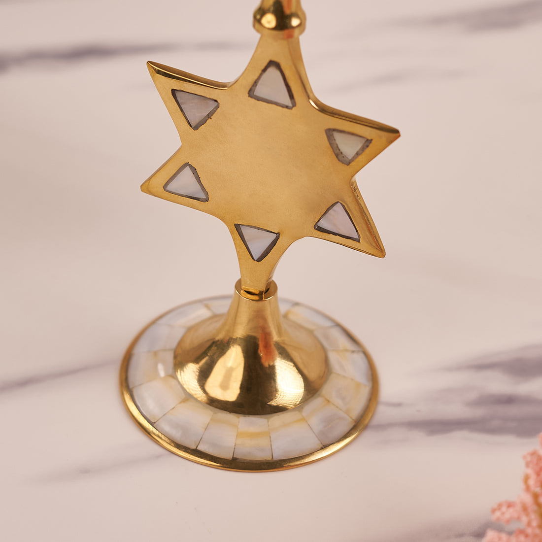 Brass Star Candle Stand