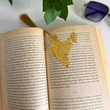 Gold finish Handmade brass bookmarks - Zaariya