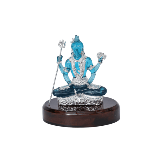 Lord Shiva Imitation Glass Sculpture