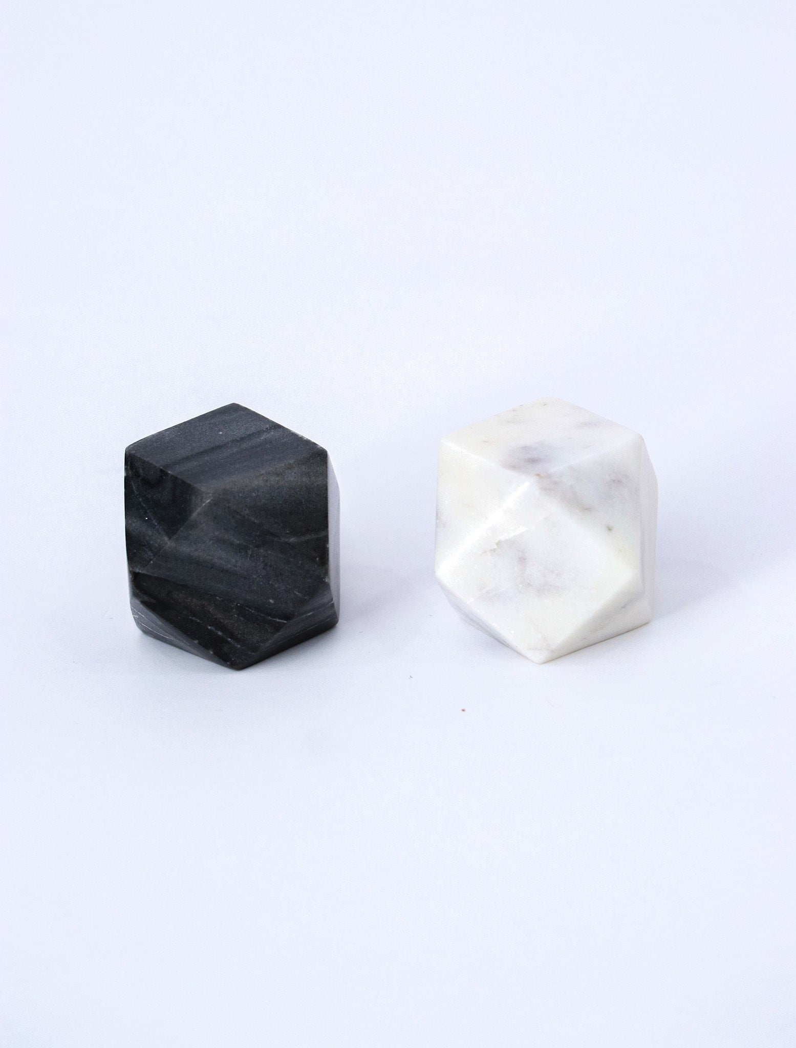 Set of 2 Marble Geometric Paper Weight - Zaariya